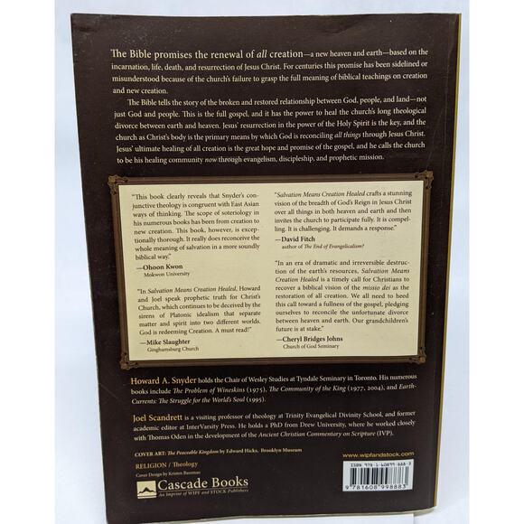 Salvation Means Creation Healed - Howard Snyder Ex Textbook - Softbound - Picture 7 of 8